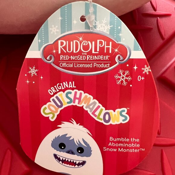 Squishmallows Bumble The Abominable Snow Monster Yeti Rudolph 12" NWT Christmas - Picture 2 of 4